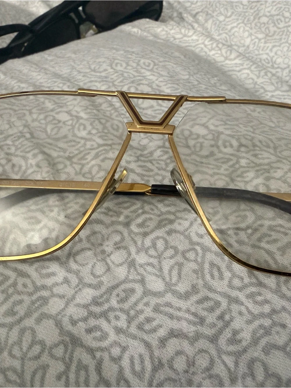 Vintage Cazal Mod 725 Col 97/013 Gold West Germany 80s Aviator Glasses⁠